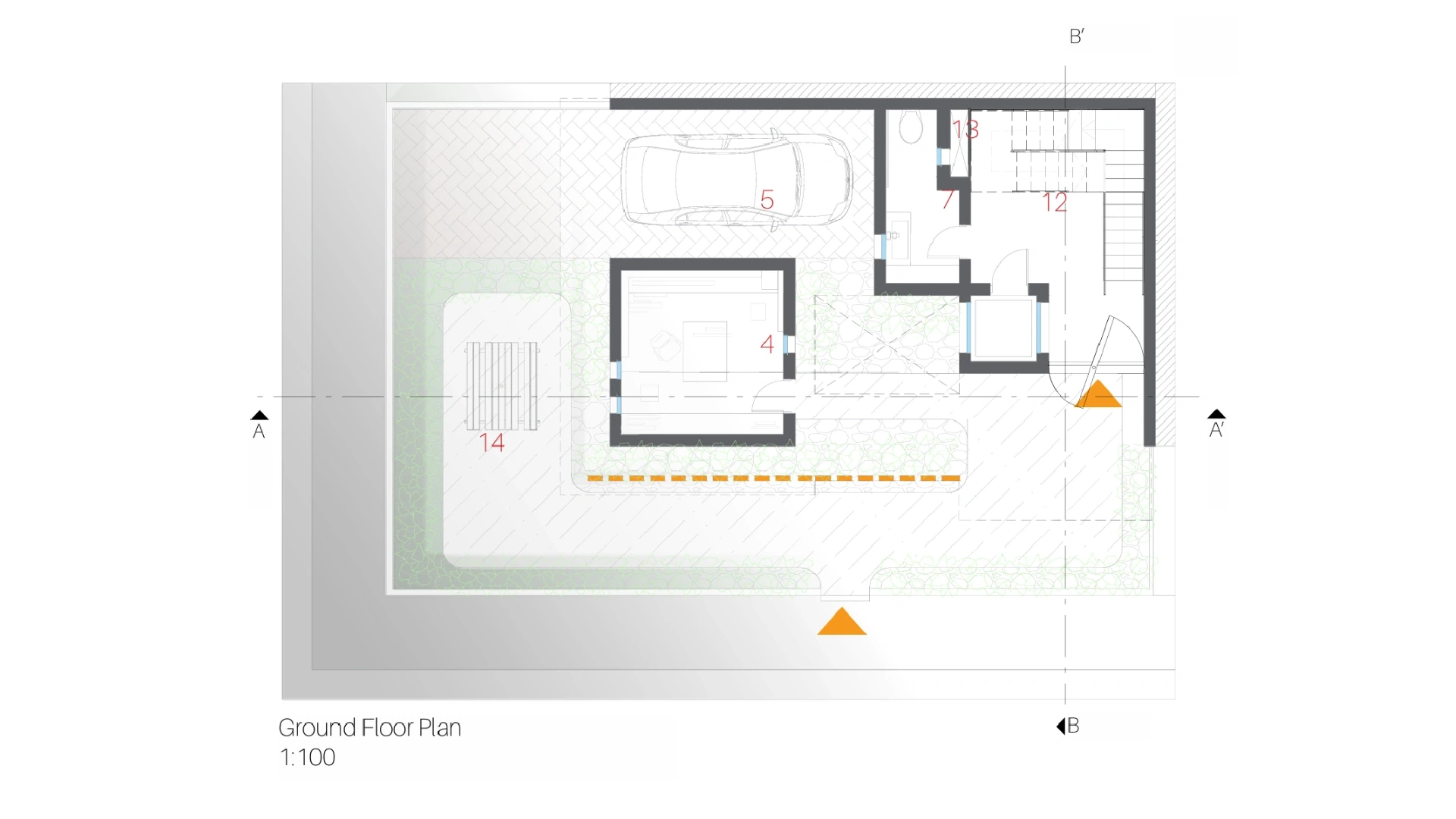 Plan. A clear circulation loop removes unnecessary thresholds.
