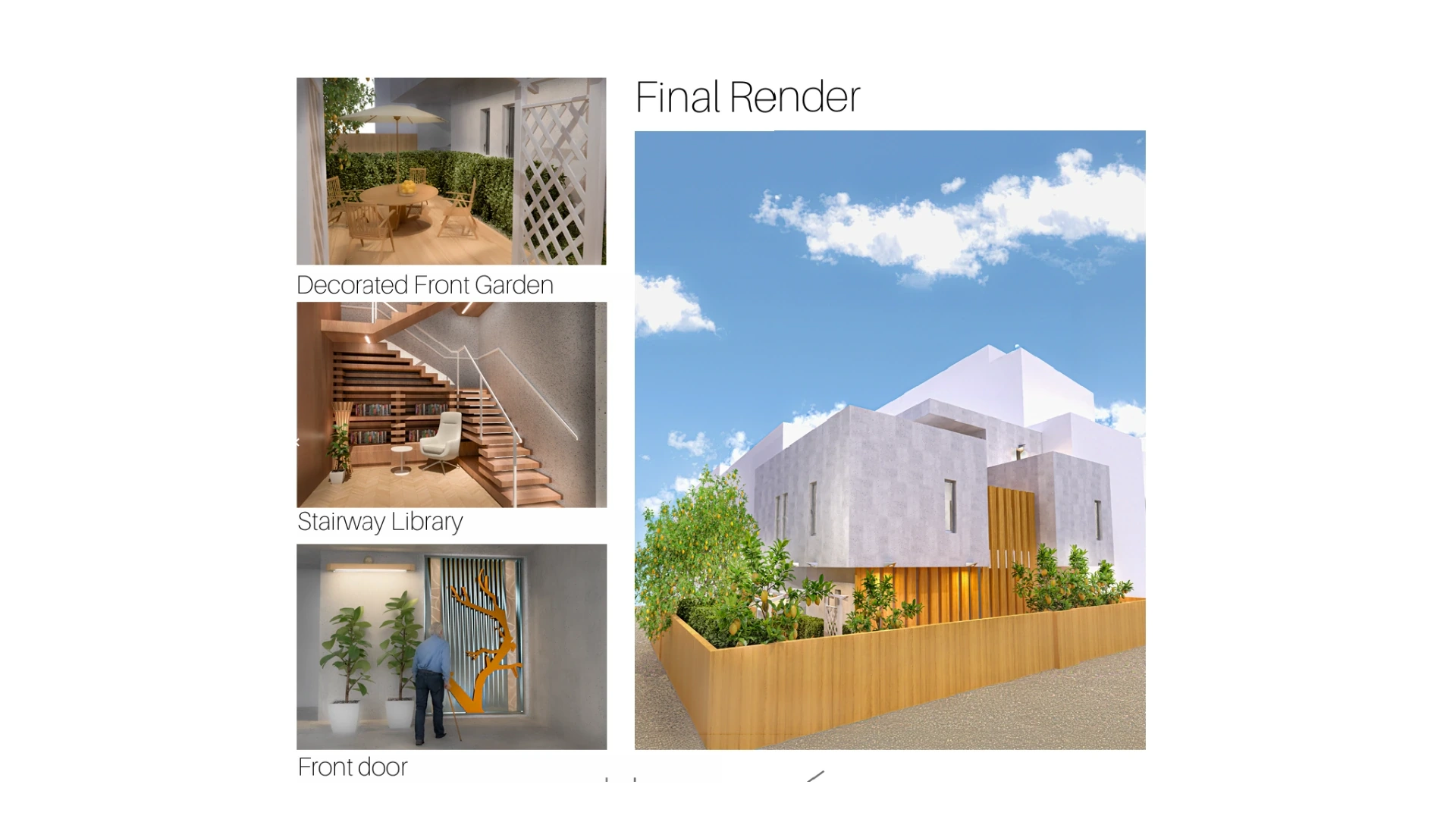 Rooms and garden. Domestic moments gather around light and a protected exterior.