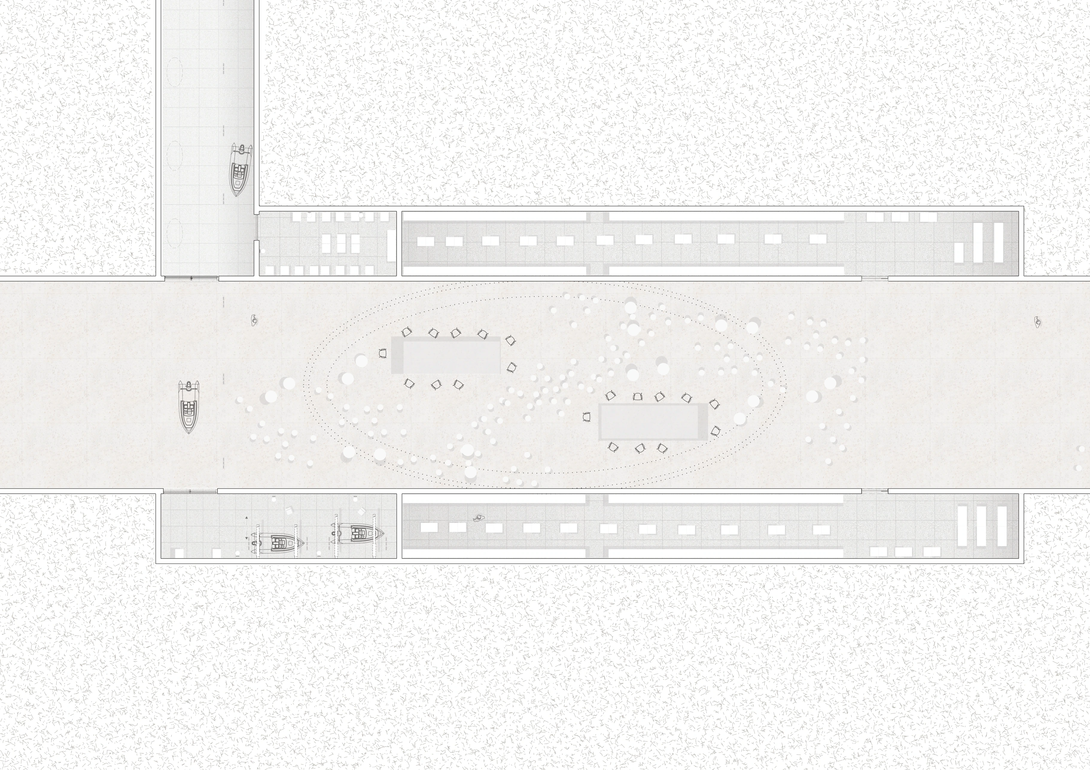 Vessel scale. The plan stretches around the dimensions, rhythm and repair of boats.