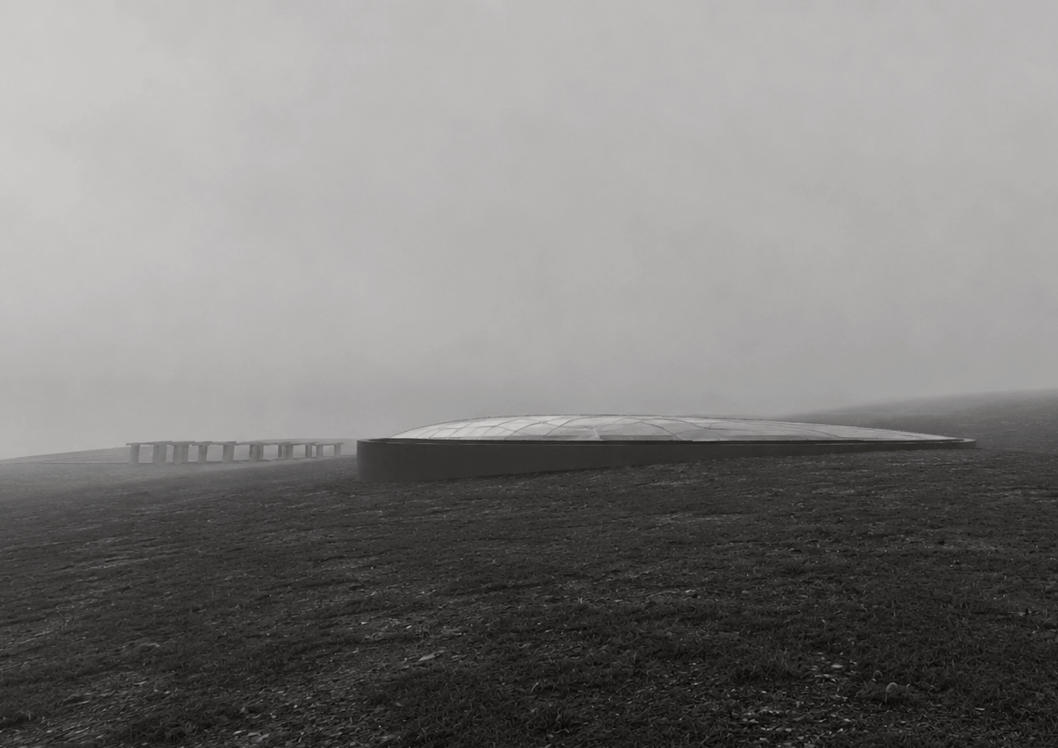 Return to ground. Above, the architecture is almost absent.