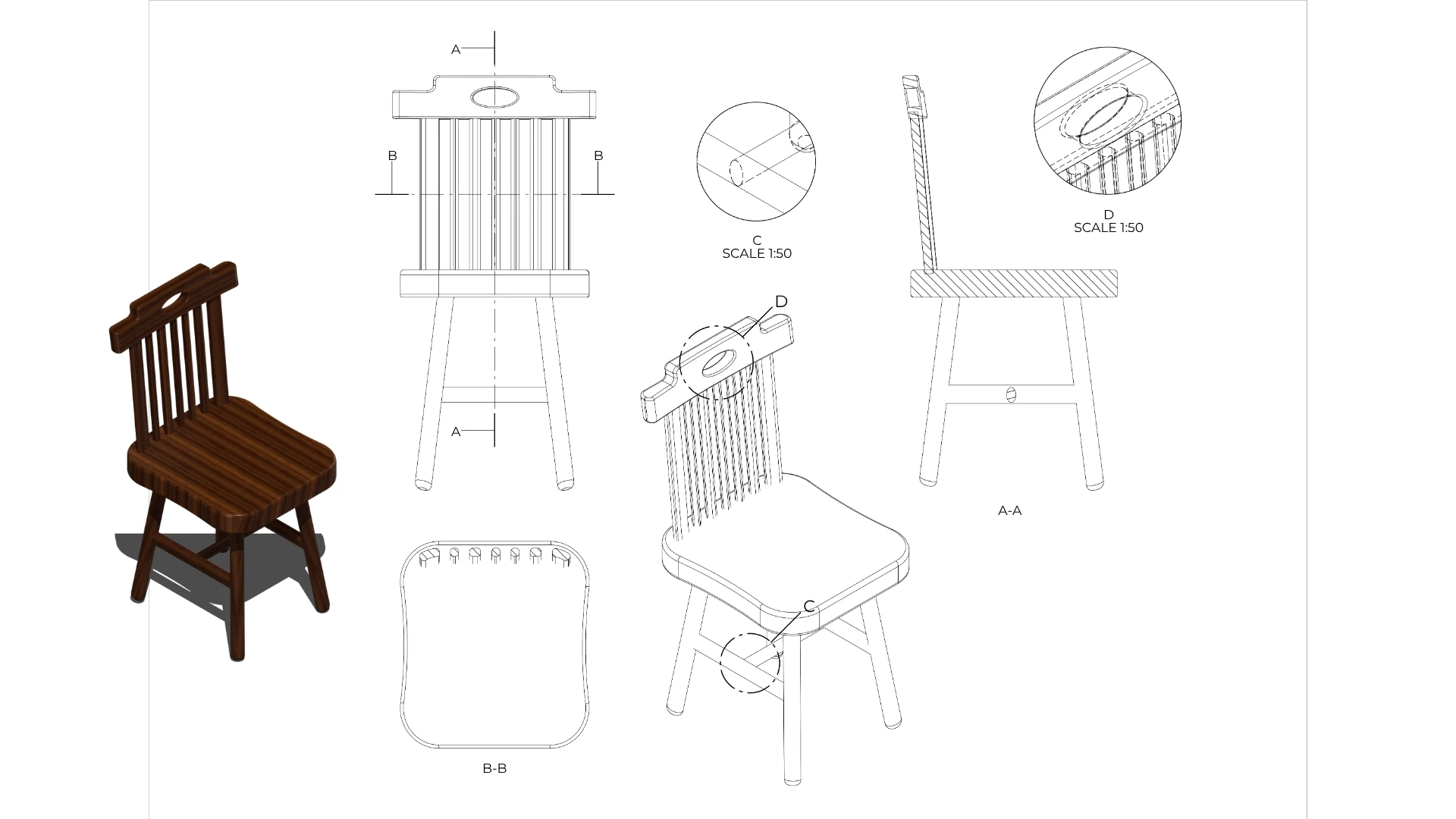 Chair. An architectural question compressed to the scale of an object.