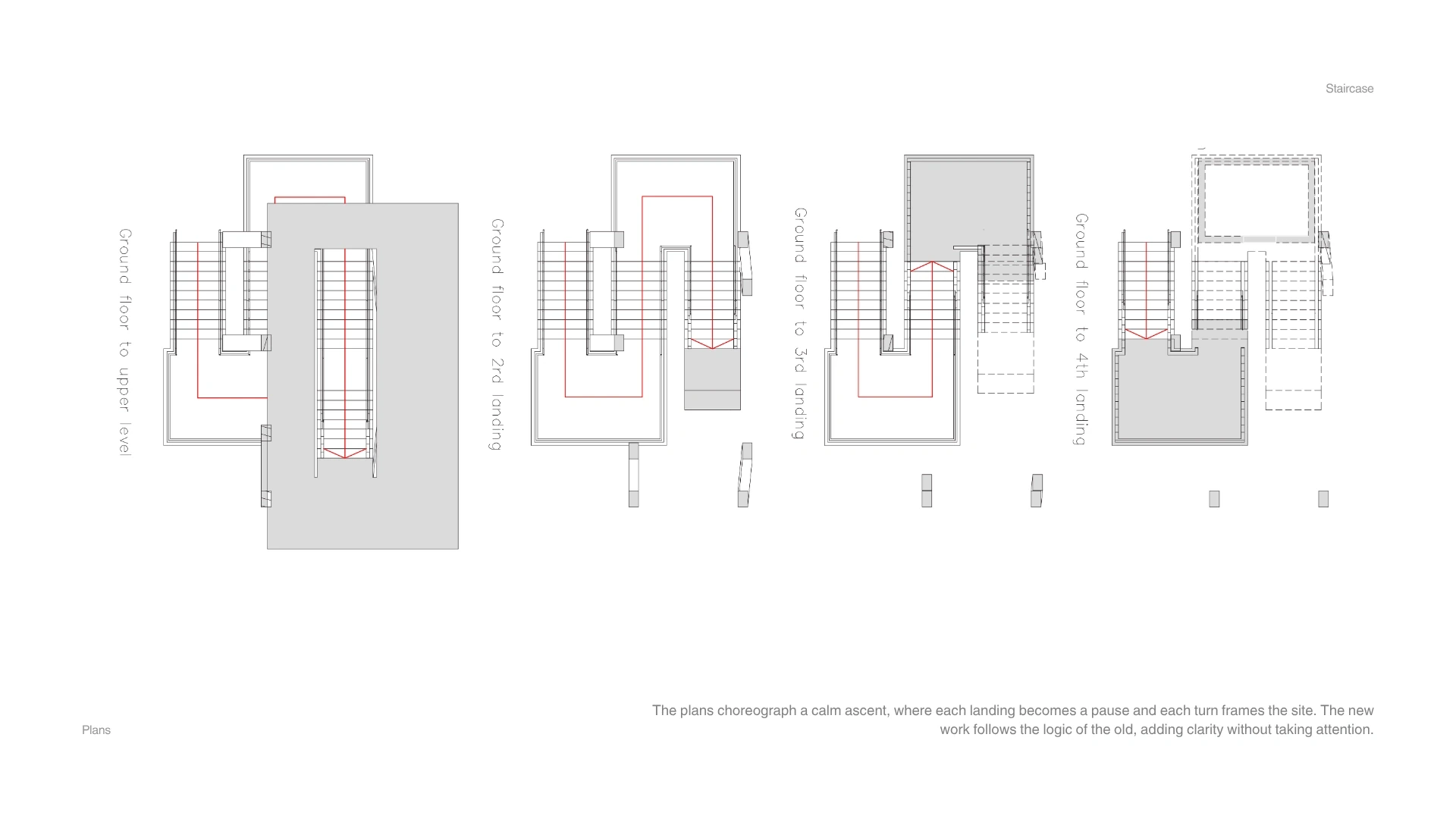 Landings. Each turn becomes a pause; each pause reframes the site.